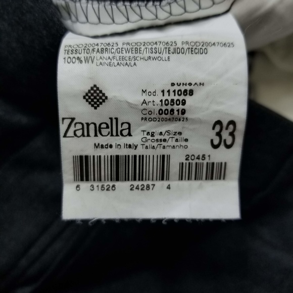 Zanella Dress pants double pleated Charcoal black - Picture 8 of 8